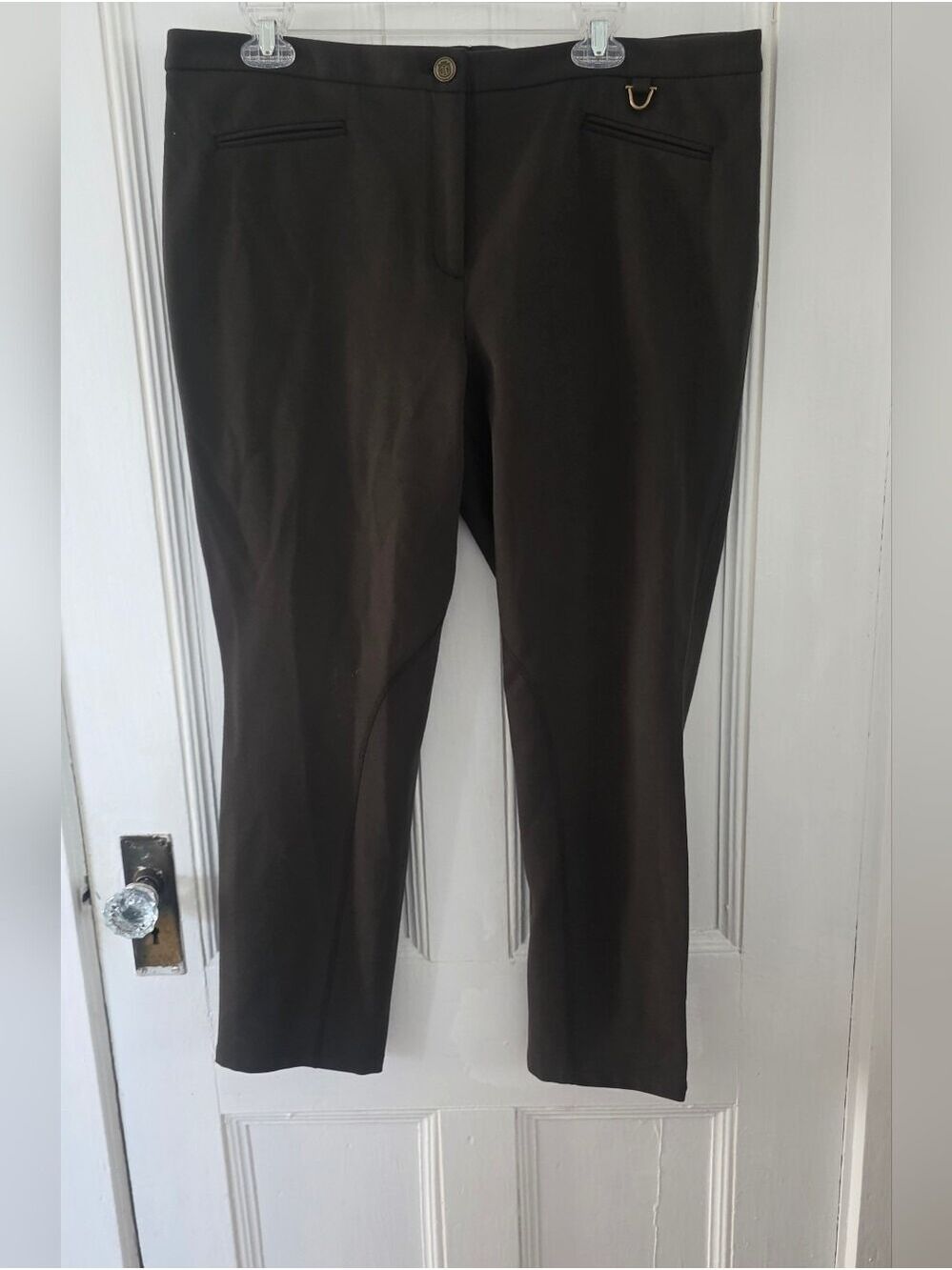 Talbots Dark Green Petite Plus Size Pant